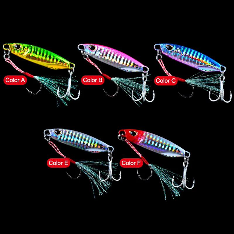 30 جرام 65 مللي متر الصيد إغراء المعادن الترتر لوحة من الحديد المتذبذب الدورية الطعم طويل يلقي الصيد إغراء للمياه المالحة المياه العذبة #3