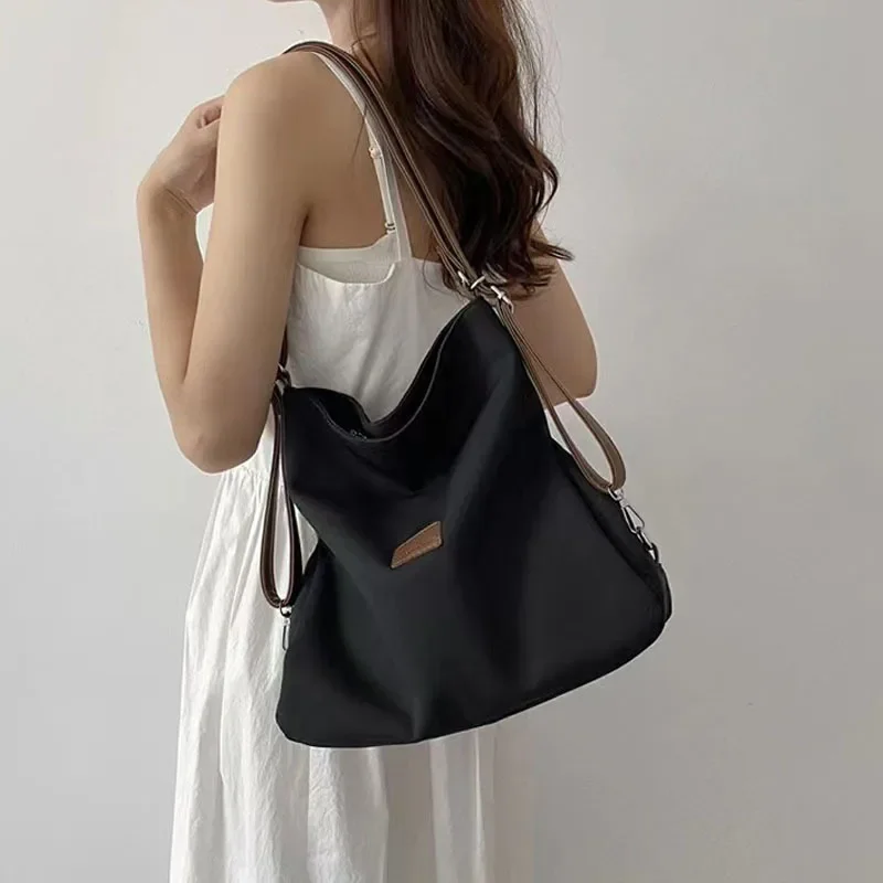 Tote Bags Women\'s New Canvas Bags Niche Korean Style Temperament Solid Color Leisure Versatile High Capacity Trend Shoulder Bags