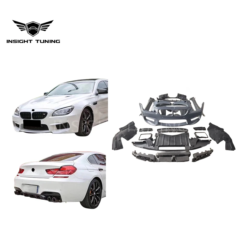 Upgrade style 6 series M6 2011+ grancoupe car bumper bodykit for BMWs F06 F12 F13 1:1 body kit