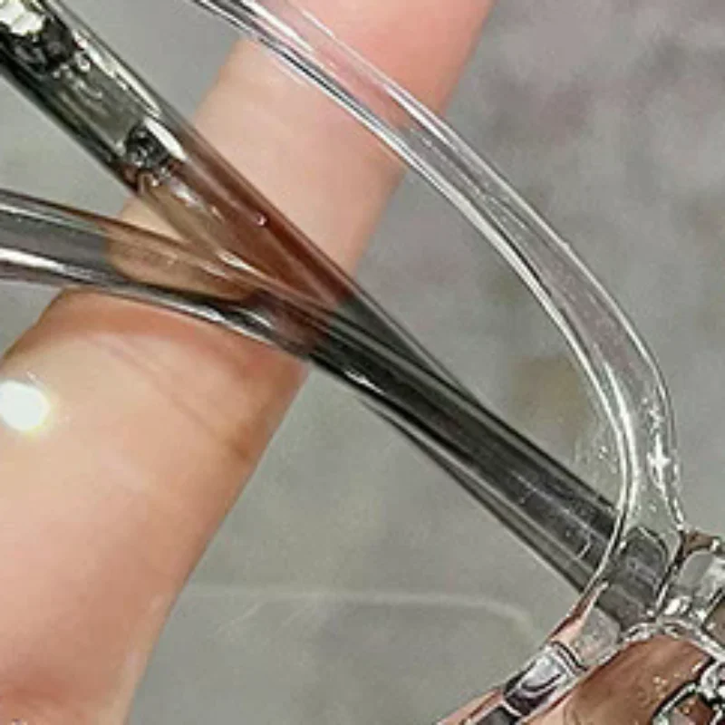 Fashion Women Large Square Glasses Anti-blue Light Clear Eyeglasses Ultralight Unisex Transparent Computer Glasses