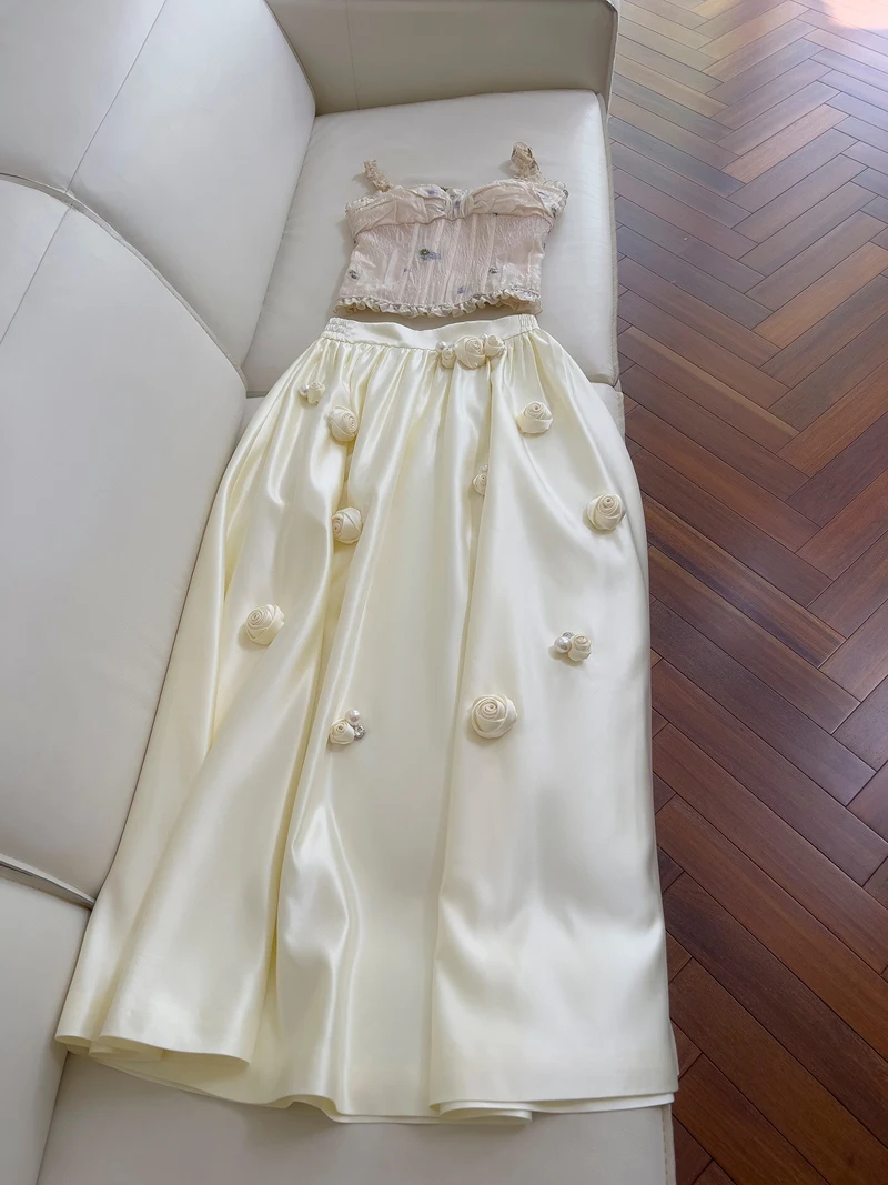 

Комплект Princ Sle Lace20 orm с полудлинной юбкой из трех частей. Маленький и тюль Dr для женщин в возрасте 8–25 лет.