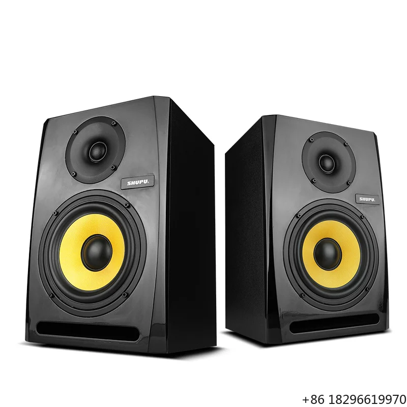 Professional Home Stage Monitor Speaker Active Audio Box High Fidelity Sound for Office Computer DJ Use