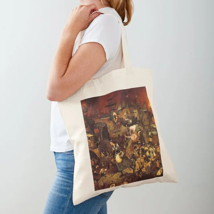 

Сумка-тоут Mad Meg от Hieronymus Bosch, многоразовая сумка для покупок, сумки с бесплатной доставкой, женские сумки, сумка-тоут для университета