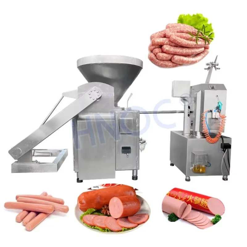 Customized Industry Automatic Sausage Pork Make Machine 100kg Vacuum Germany Sausage Twist Stuffer Filler