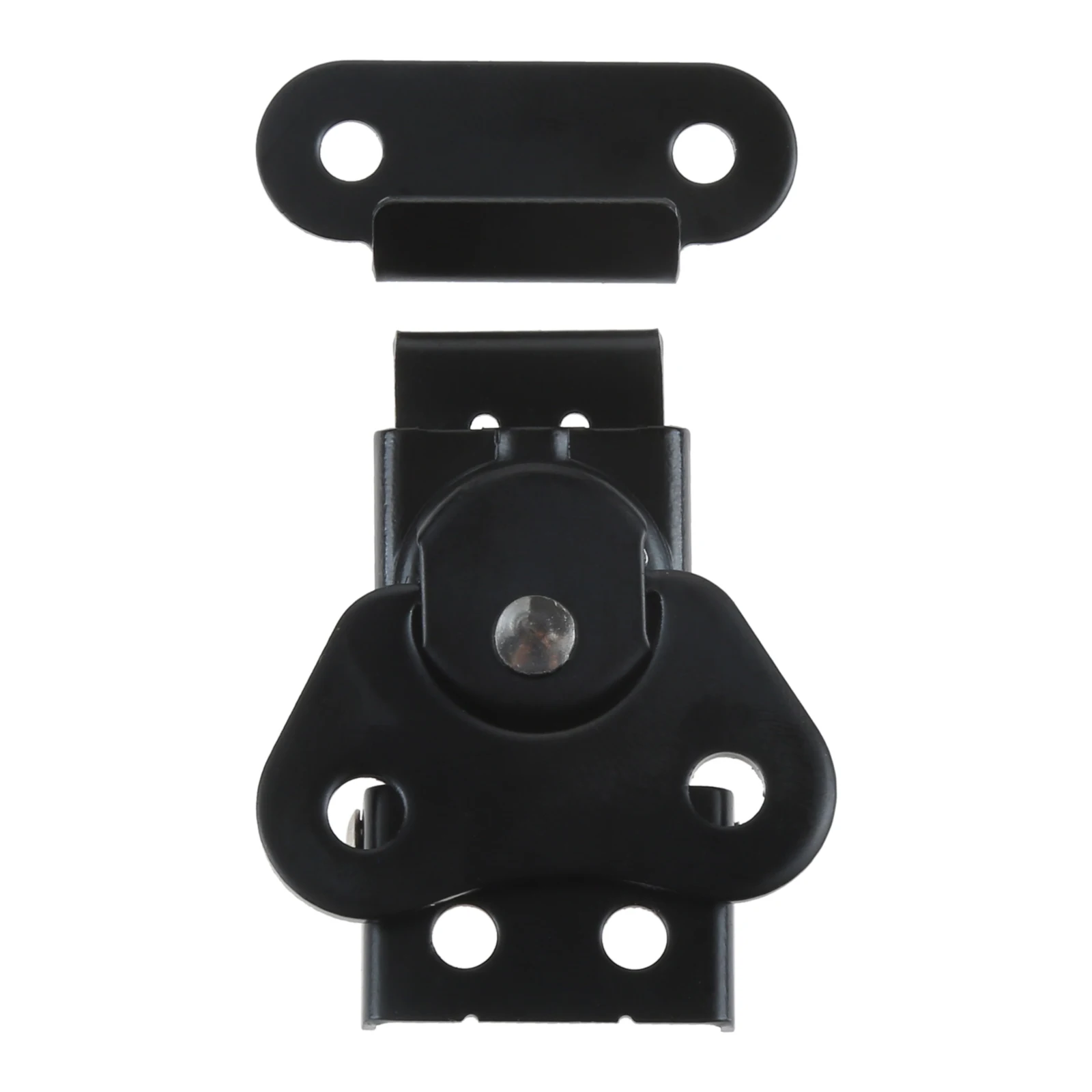 2 Sets Spring Loaded Butterfly Twist Latch and Keeper Metal Toggle Clamp Hasp Box Chest Closure w/Screws for Flight Case 50*38mm