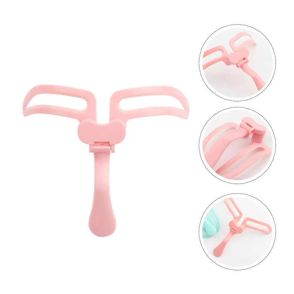 Wenkbrauwsjabloon Herbruikbare wenkbrauwsjabloon met handvat Verstelbaar positioneringsgereedschap voor nauwkeurig vormgeven Trimmen Schoonheidsbenodigdheden