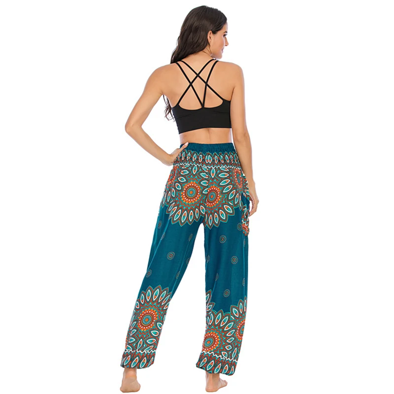 Yoga Pants Women Hippie Harem Printed Leggings Boho High Waisted Pantalone De Mujer Cintura Alta Calca Feminina Beach