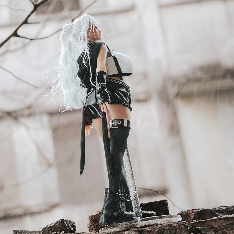 62cm 흰 머리 절묘한 실리콘 관절 인형 1/3 모델 장난감, BJD 인형 소장 인형