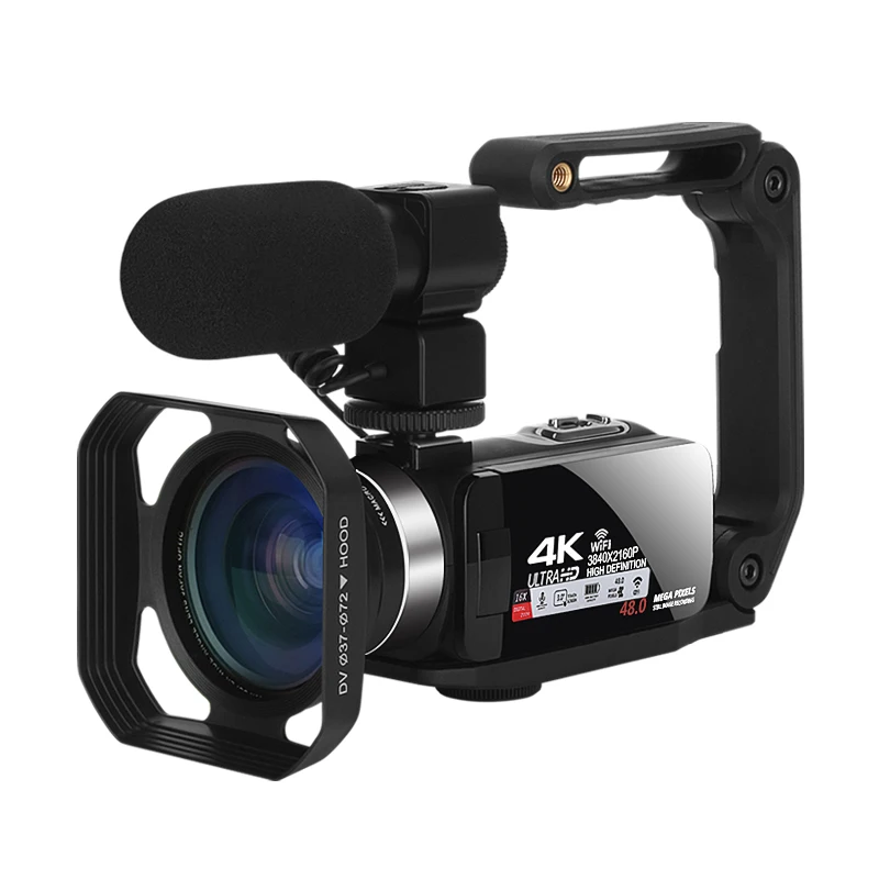 UHD 4K видеокамеры Youtube Tiktok WIFI вебкамера для прямой трансляции уличная Цифровая видеокамера портативный регистратор 18X
