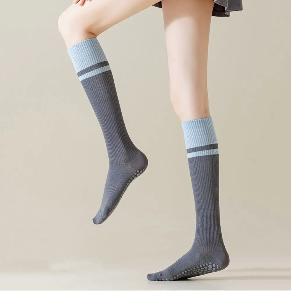 Silicone Anti-slip Non-slip Sports Socks Separate Fingers Free Size Women Yoga Socks Elasticity Patchwork Sport Pilates Socks
