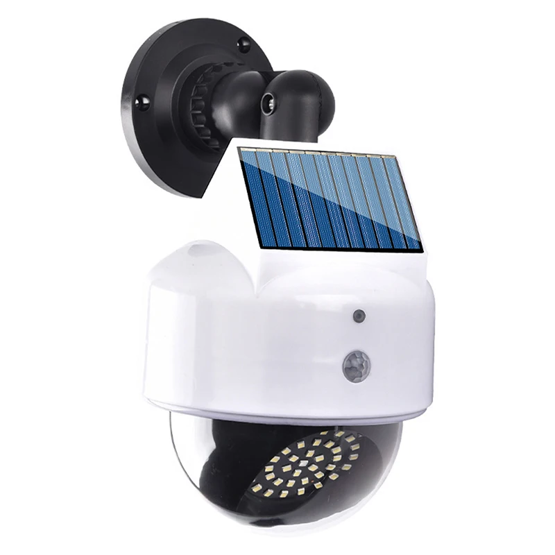 1pc 40 Led Solar Light Motion Sensor Security Dummy Camera Outdoor Flood Light For Garden Decor Street Lamp With Remote Control