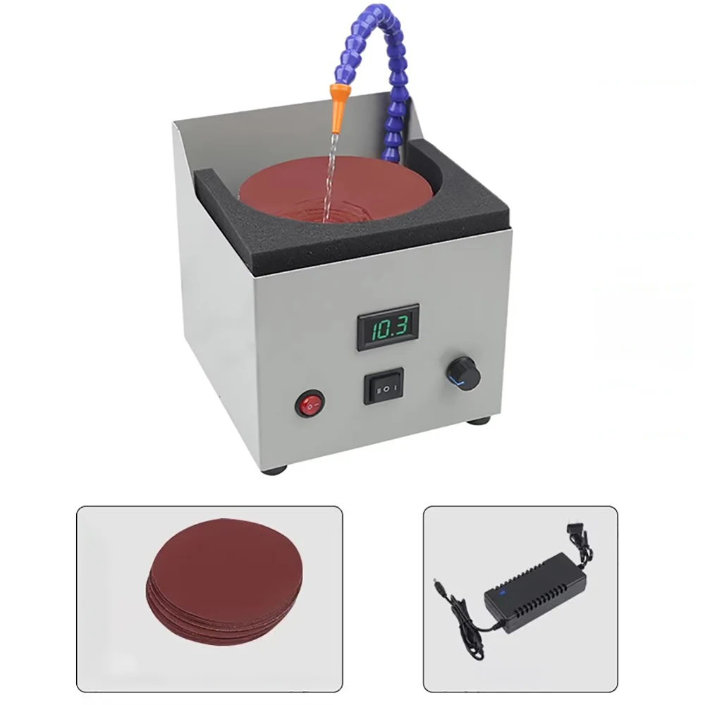 Electric Water Cooled Knife Sharpener 0-4000RPM Variable Speed Wet Grinder with Built-in Pump