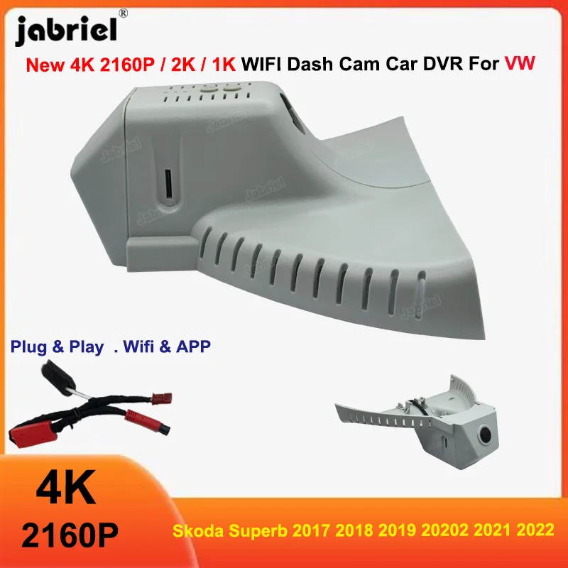 

Plug and Play 4K 2160P Wi-Fi передняя и задняя камера автомобиля, запчасти и аксессуары для Skoda Superb 2018 2019 20202 2021