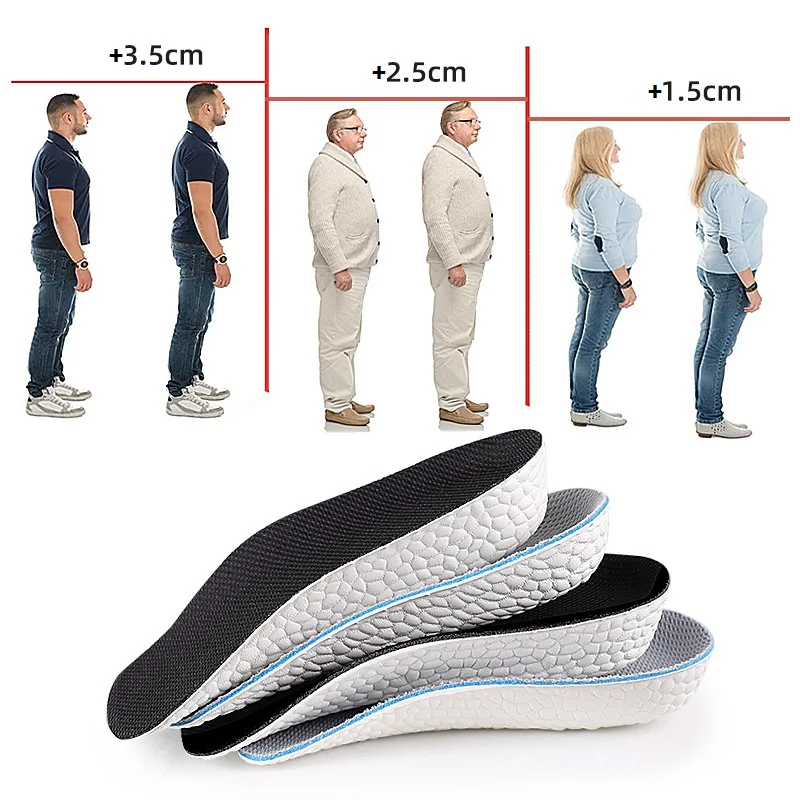 Height-Increasing Insoles with Arch Support
