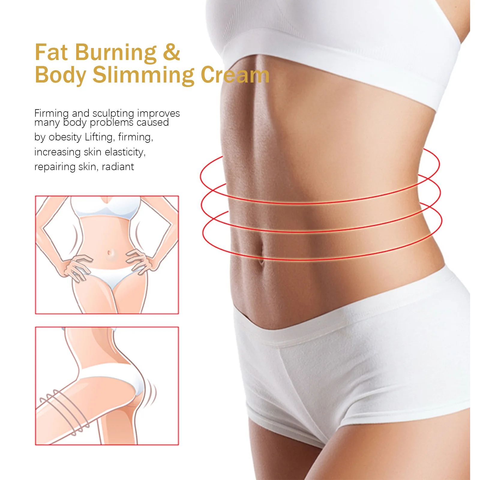 Slimming Cream Fat Burning Slimming Lotion 30/50g Original Hot Cream Slimming Waist Abdomen Thigh Legs Natural Shaping Cream New