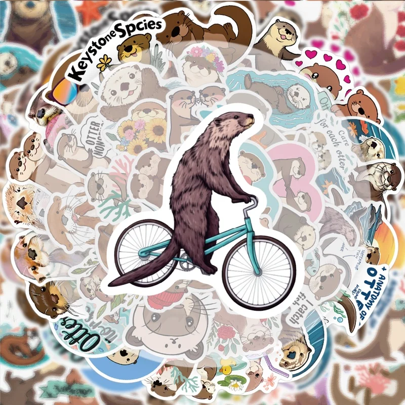 50 ملصقًا لطيفًا من Oter Doodle، شارات لاصقة نابضة بالحياة، أنماط متعددة بدون تكرار، مناسبة لزجاجات المياه وأجهزة الكمبيوتر المحمولة وحقائب السفر وألواح التزلج والقيثارات وديكورات الحفلات