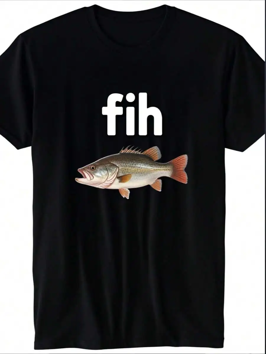 Casual Funny For Both Boys And Girls Family Matching Shirts Fih Fish Graphic Summer Vacation Gift For Fishing Lovers