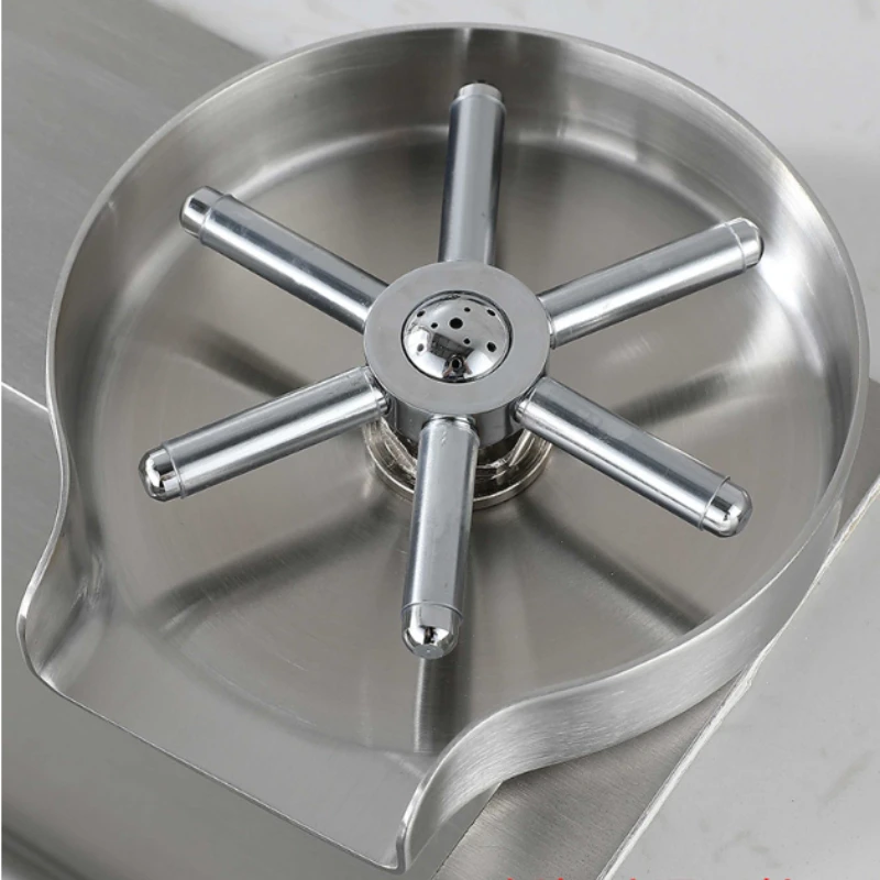 commercial cup washer at the bar, sink washing bottle coffee cup washer, kitchen high pressure cup washing artifact - view 3