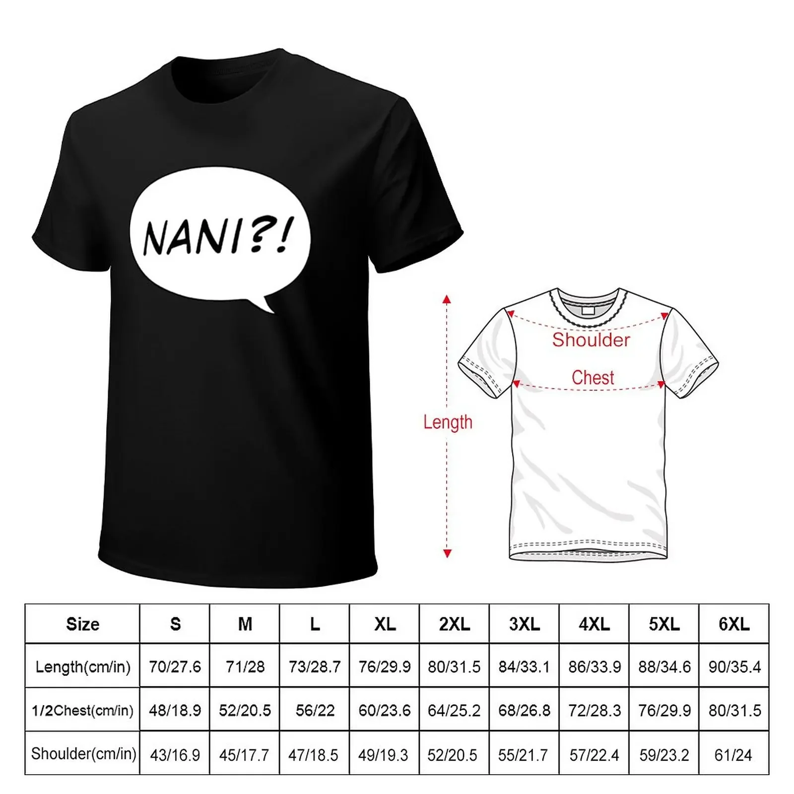 NANI?! T-Shirt cute clothes summer top plus sizes oversized t shirts for men