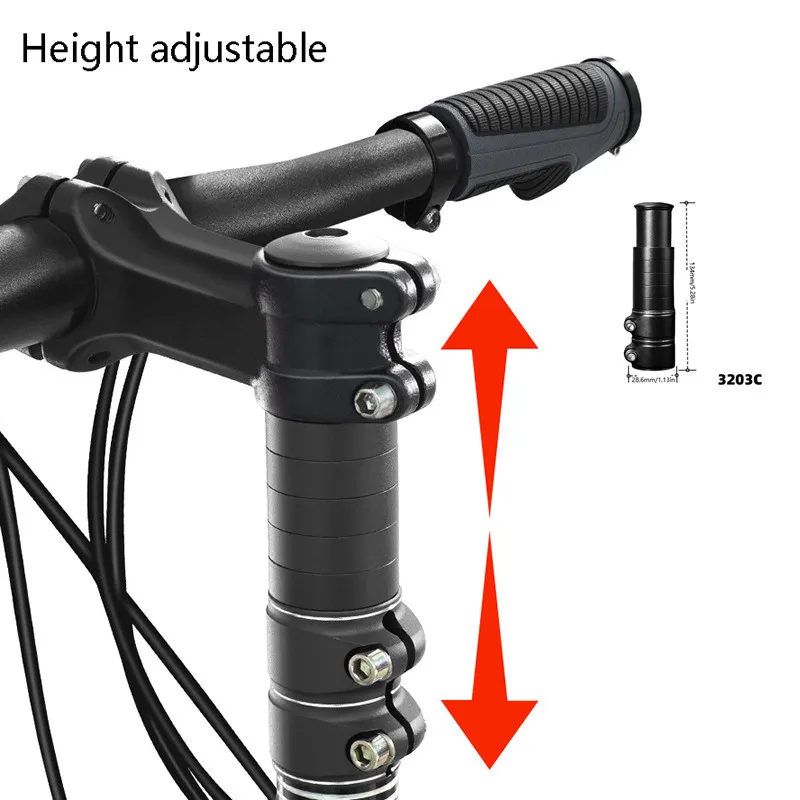 1Pieces Bike Stem Fork Bicycle Handlebar Extension Riser Rise Up Bicycle Adapter Durable Power Mountain Cycling Part