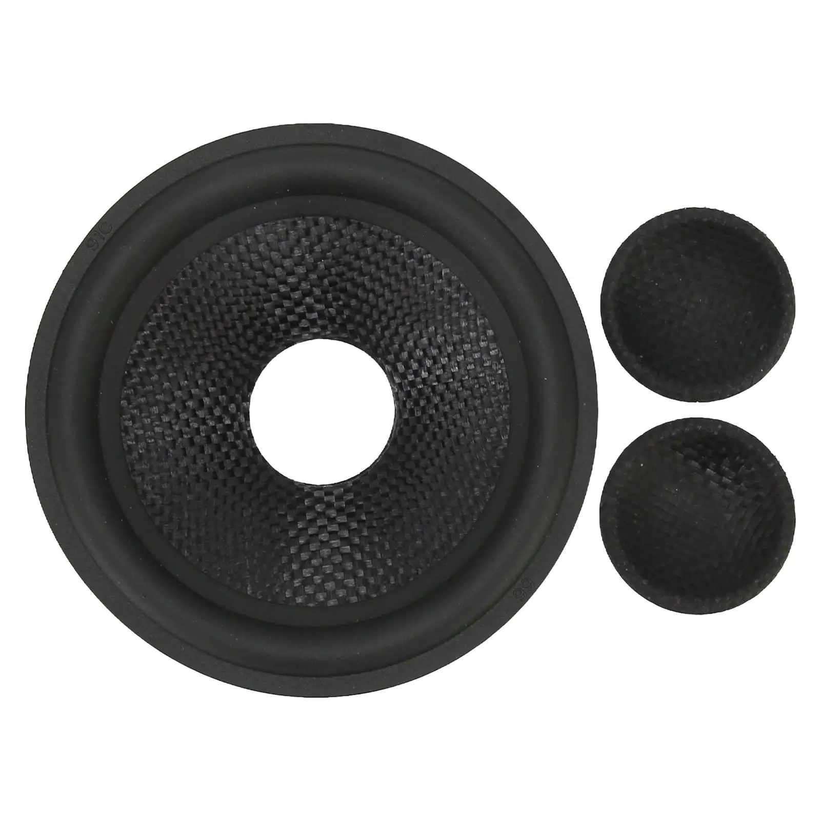 Rubber Surround Subwoofer Cones: 1 Inner Diameter Drum Paper - for 4 Speaker