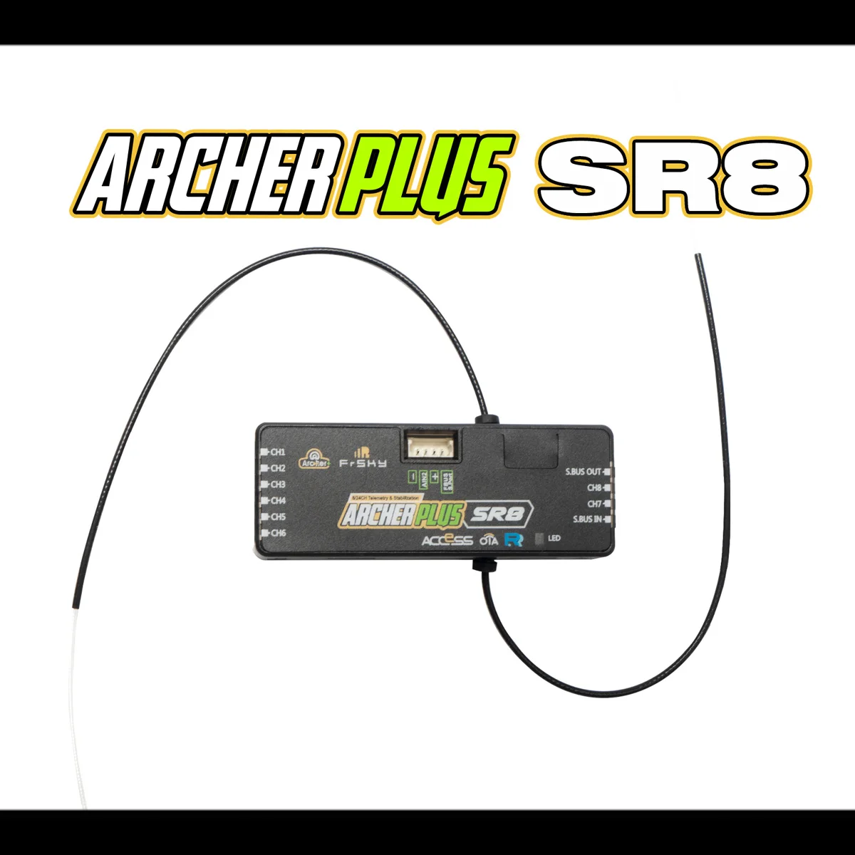 

FrSky Receiver ARCHER PLUS SR8 Compatible for 2.4GHz ACCESS / ACCST D16 Capable Transmitters RC Airplane Parts