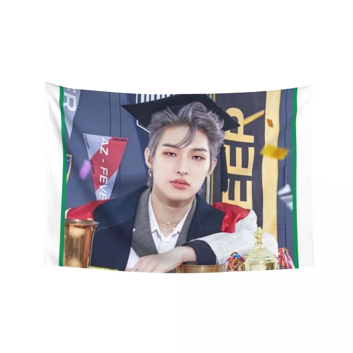 

ATEEZ Mingi 'Heung' Tapestry Home Supplies Wall Decor Decor For Room Bedroom Deco Tapestry