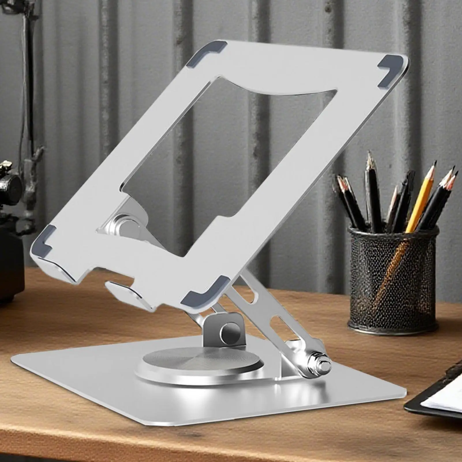 調節可能なラップトップスタンド通気性ノートブックホルダーライザー 14-17.3 ラップトップ用ポータブルコンピュータスタンドデスク教室職場用