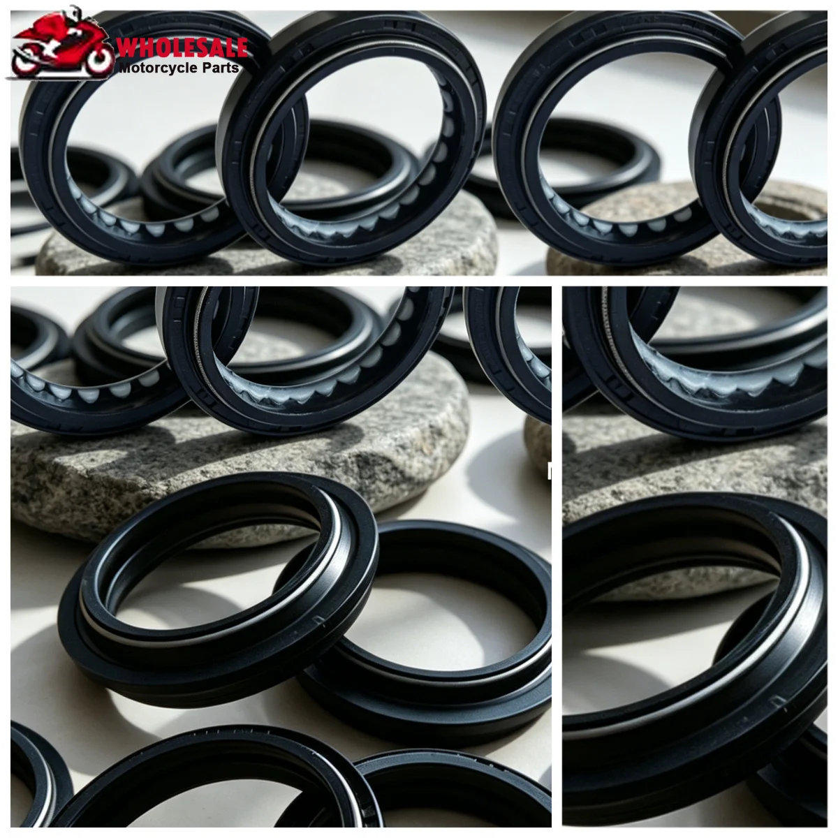 2pc/4pc/6pc 43x53x8/9.5 43*53*8/9.5 43 53 8/9.5 Motorcycle Parts Shock Front Fork Integrated Oil Seal Retainers