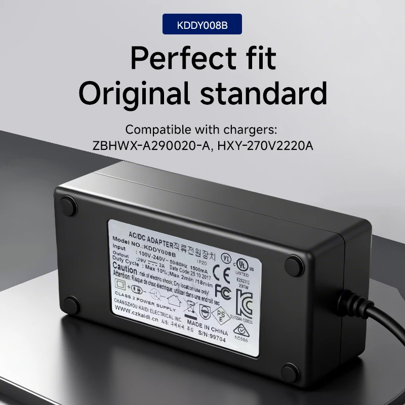 

Genuine KD KDDY008B AC DC Adapter Charger 29V 2A 58W for Recliner Lift Chair, Compatible with ZBHWX-A290020-A HXY-270V2220A