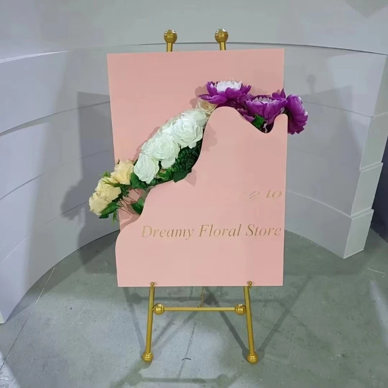 Unique personalized wedding decoration welcome flower logo box