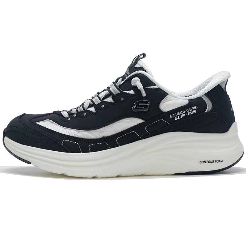 

Skechers Women's Sneakers, Fashionable and Trendy Outdoor Travel Thick-Soled Wear-Resistant Lightweight Casual Shoes 150412-Bkw