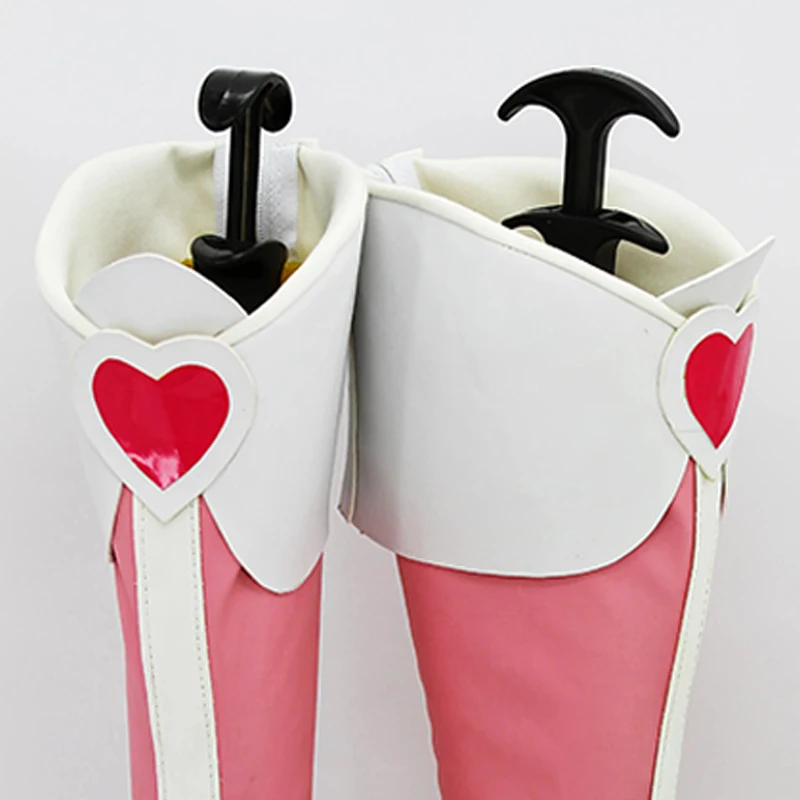 Cure Heart Cosplay Schuhe Ainme PU Leder Rollenspiel Performance Stiefel für Frauen Mädchen
