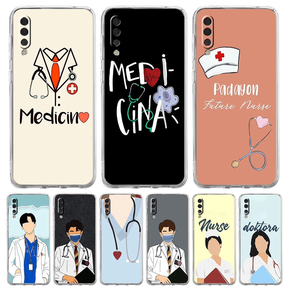 

Nurse Medical Medicine Transparent Phone Case for Samsung Galaxy A12 A50 A52 A70 A40 A10 A20 A30 A02 A03S A04 Silicone Shell Bag