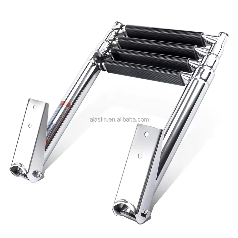 

Marine Hardware 316/304 Stainless Steel 2/3/4 Step Telescopic Boat Ladder Swimming Ladder for Yacht2025