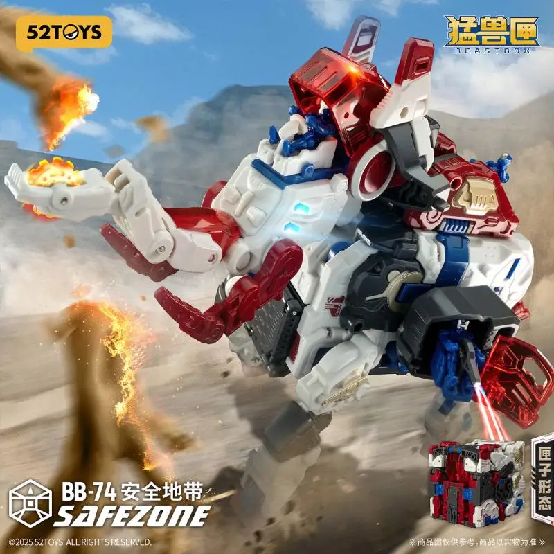 52toys Beast Box Series Safe Zone Mammoth 2.0 Transforming Mecha Action Figure Trendy Robot Toy for Games Birthday Gift