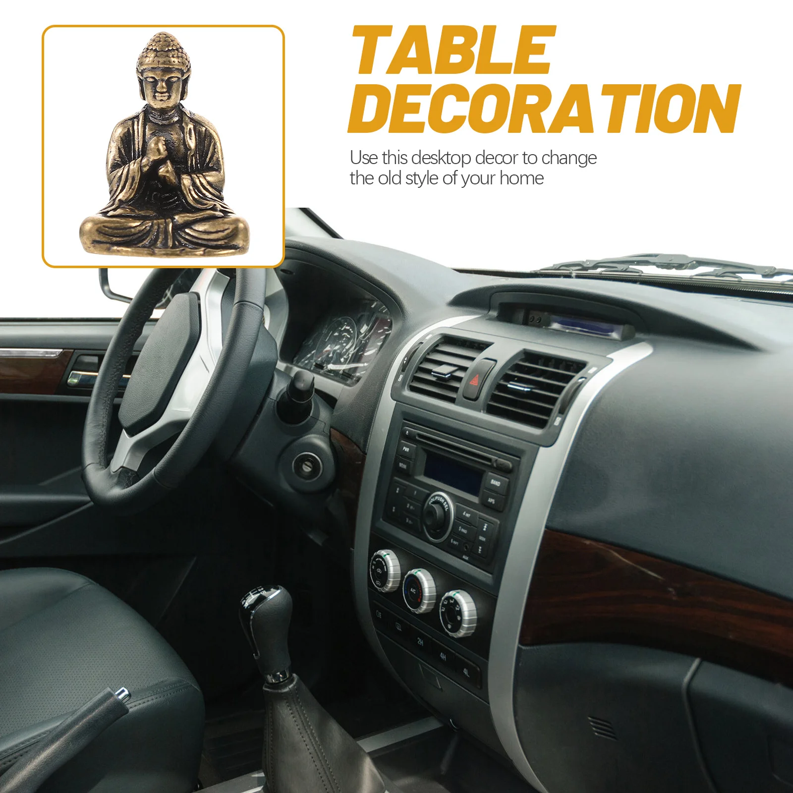 

3Pcs Tabletop Adornment Brass Ornaments Creative Design Perfect Home Office Decor Gift Brass Ornaments Desktop Decoration