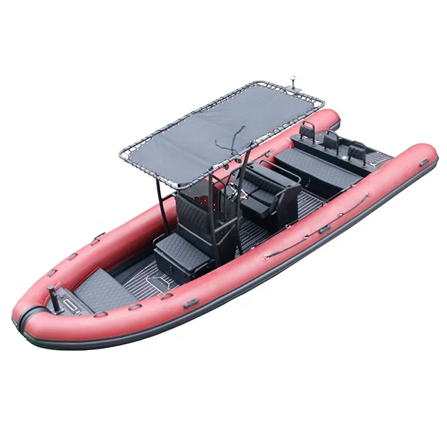 Luxury 22ft Orca Hypalon/PVC Aluminum Hull RIB 680 Saltwater Inflatable Boat for Fishing