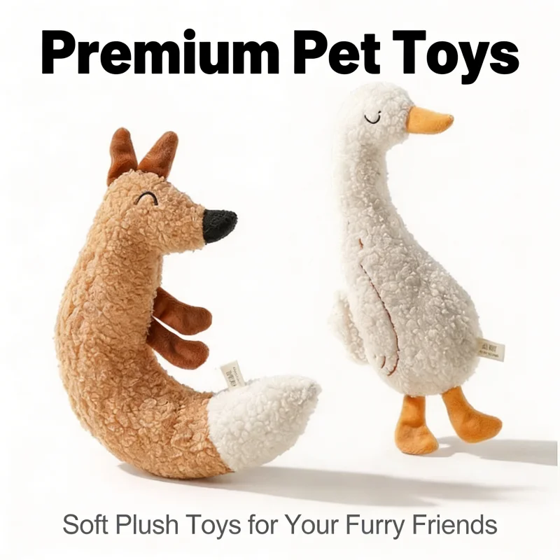 Cute Animal Plush Cat Cartoon Toys With Squeaker Indestructible Contains Catnip Pet Supplies Safe Cat Tough Toys Rustling Paper