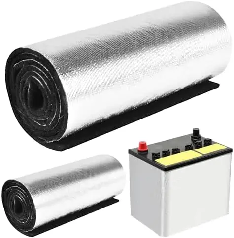 

Комплект из 2 изоляционных материалов для автомобильных аккумуляторов 40x7 дюймов - универсальная термоизоляционная пленка толщиной 3 мм для защиты от холода и жары