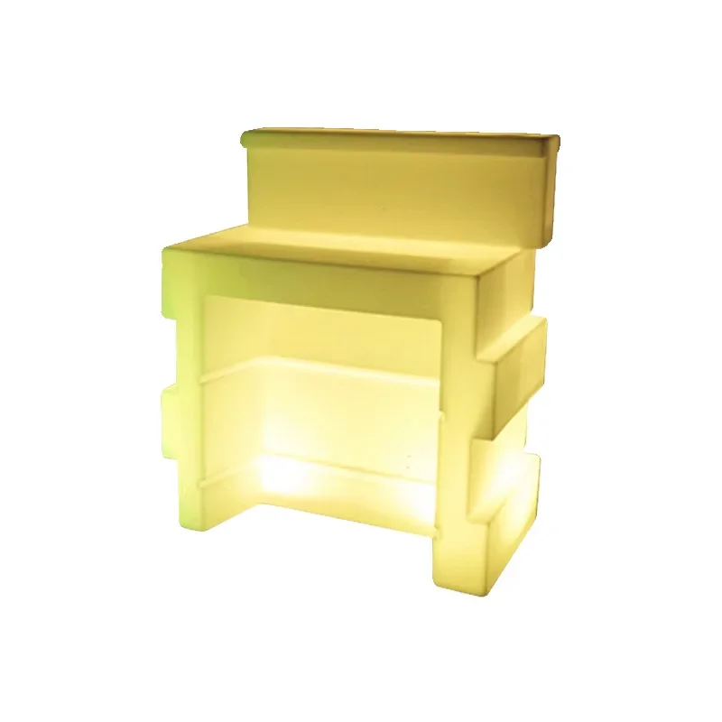 

Table striped building block luminous table furniture party decor mobile cocktail bar