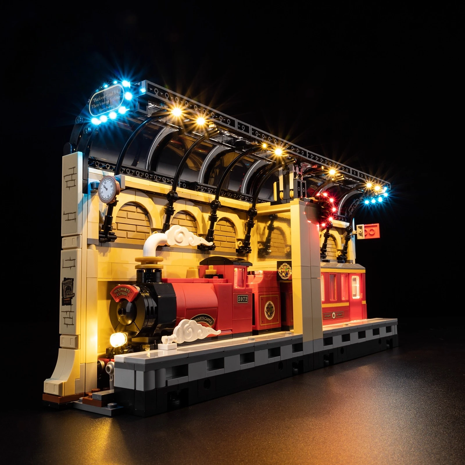 Conjunto de iluminação LED sem modelo adequado para LEGO Harry Book Nook: Hogwarts Express 76450 (não inclui blocos de construção)