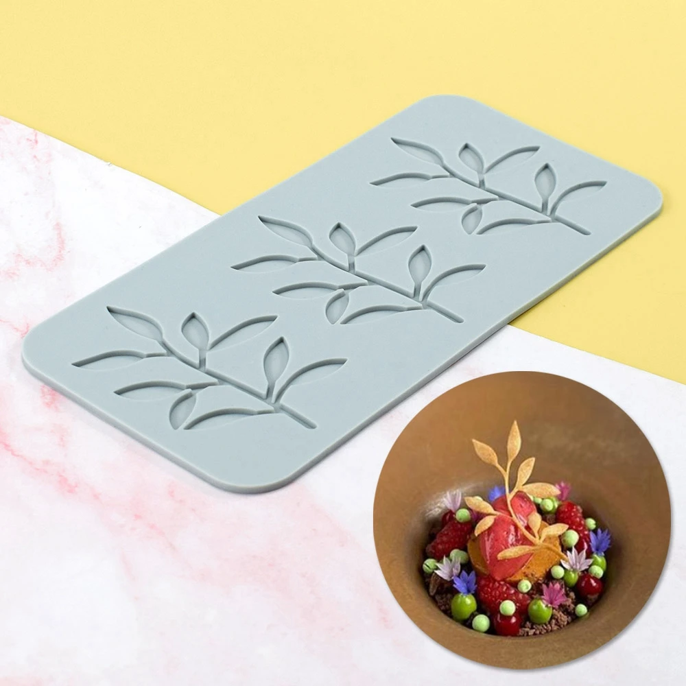 

Leaves Branches Shape Cake Silicone Mat Sugarcraft Fondant Cake Decorating Tools Kitchen Baking Silicone Lace Molds