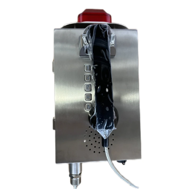 vandal-resistant IP VOIP Telephone All-Metal Explosion-Proof Telephone with PTT Handset