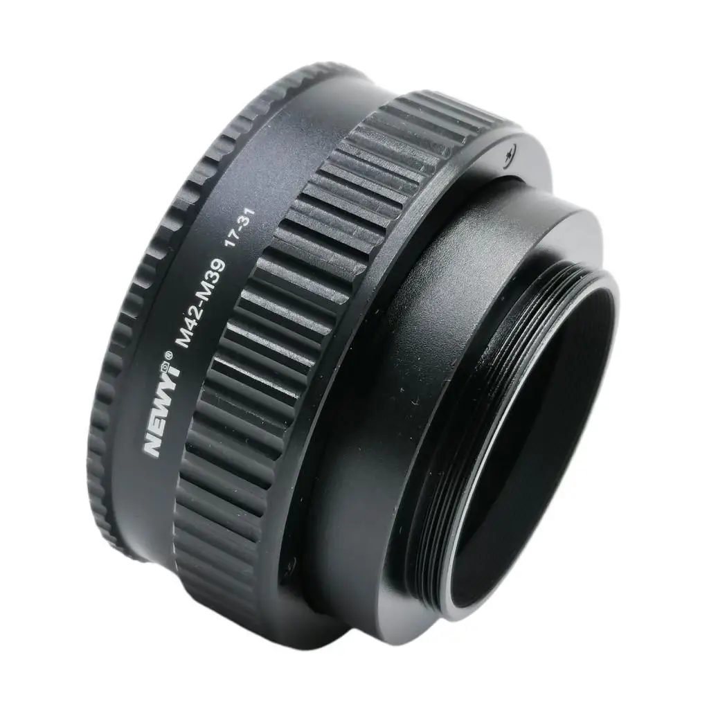 M42 to M39 17mm (min) to 31mm (max) Manual Lens Adapter with Helicoid Tube