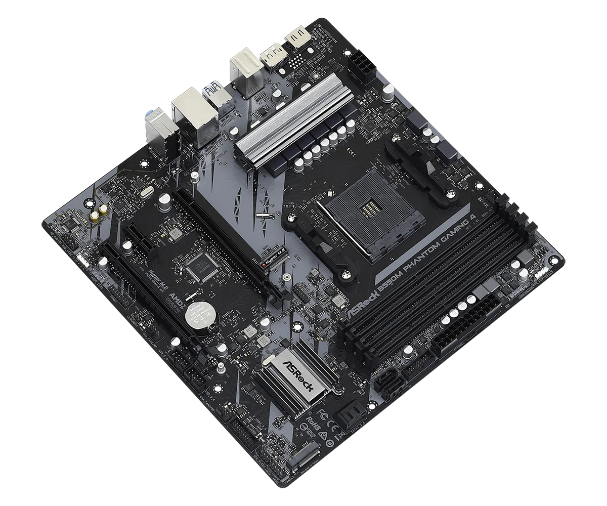 Imagem -02 - Placa-mãe B550 Asrock B550m Phantom Gaming Suporte Am4 Ryzen 5600 5900x 4700 3400g 3900 5700 Cpu M.2 Ddr4 128g