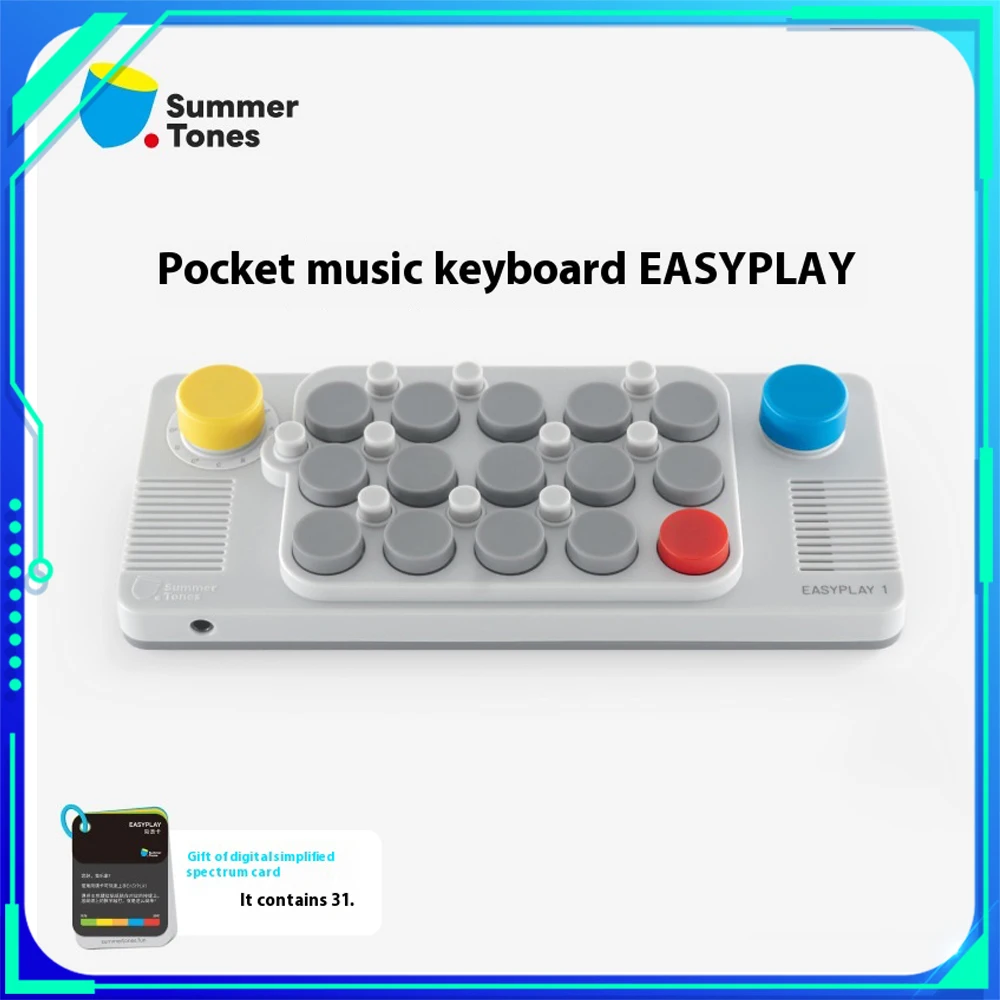 

Easyplay Pocket Mini Music Keyboard Electronic Piano Intelligent MIDI 1600mah Midi Piano Custom Toy With Simplified Music Card