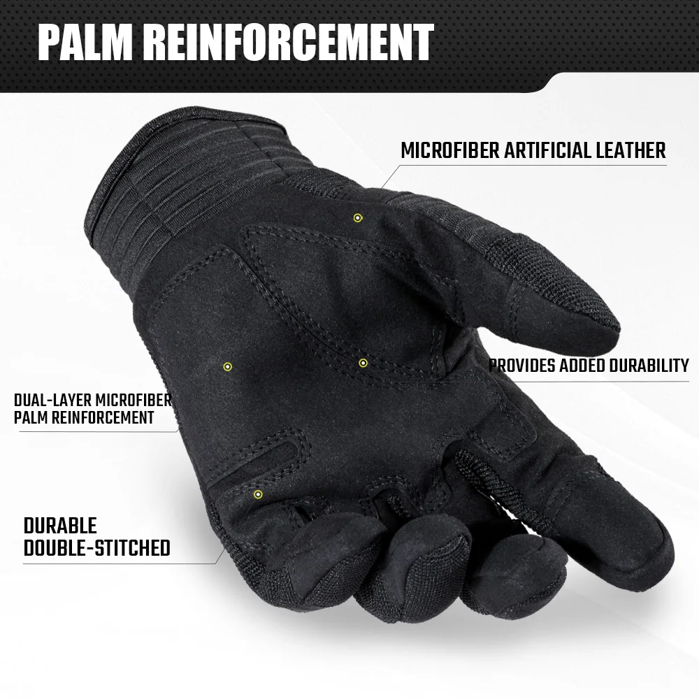 Outdoor Tactical Gloves Touch Screen Sport Cycling Hiking Hunting Camping Combat Work Driving Moto Protective Shell Non-slip Men