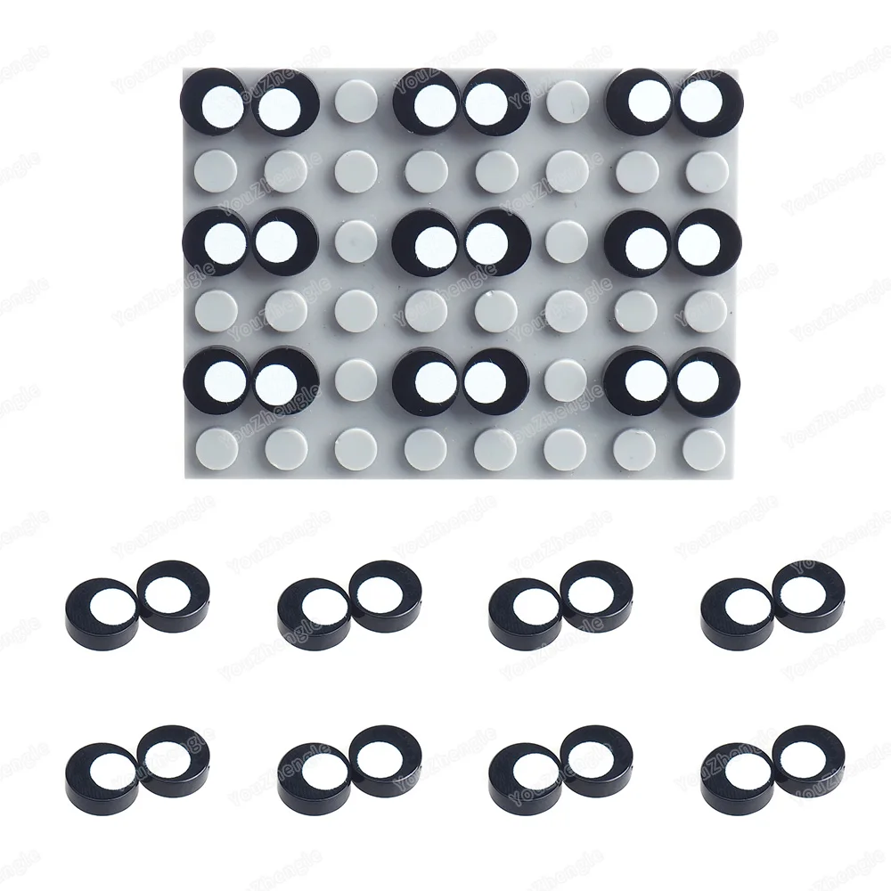 تلميذ أبيض أوفست نمط بنة 98138 شخصيات MOC مطبوعة عيون تعبيرات مشاهد التجميع اكسسوارات نماذج لعبة هدية