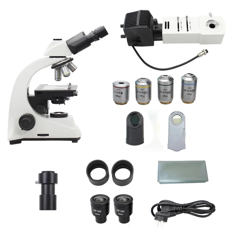 Trinocular HD Metallographic Microscope 5MP USB eyepiece Metal Mineral  LCD Chip Reflected Light  Stereo Biological 2 uses